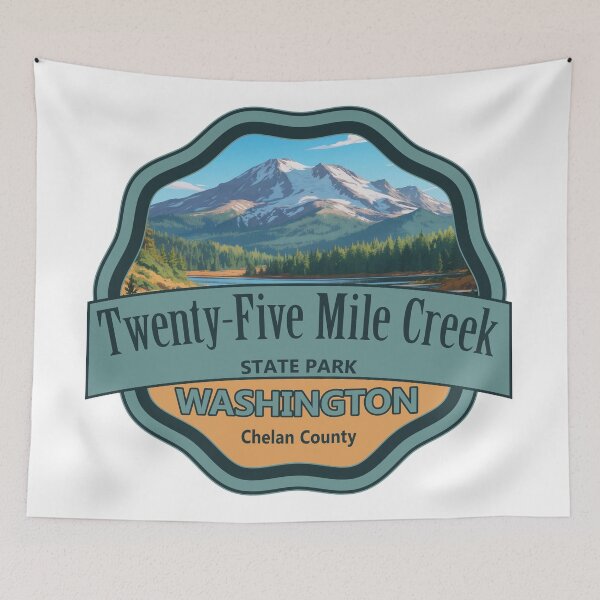 Item preview, Twenty-Five Mile Creek State Park, Chelan County, Washington designed and sold by Wanderful-roads.