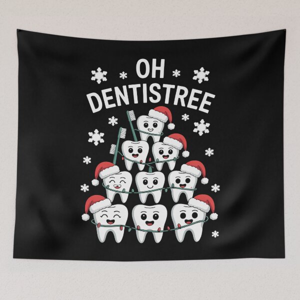 Item preview, Christmas Tree Dentistry Dental Dentist designed and sold by WalshDrawnLaugh.