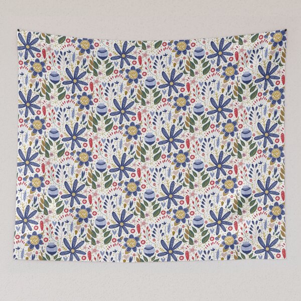 Item preview, Boho Floral Autumn Leaves, Fall Theme Pattern designed and sold by Mozaic Clothes.