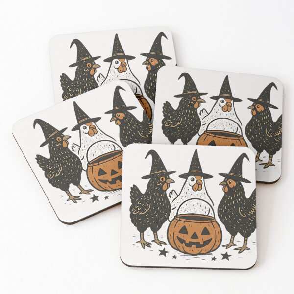 Item preview, Funny Chicken Witch Halloween Shirt – Farmhouse Spooky Pumpkin Tee designed and sold by Piwemal.