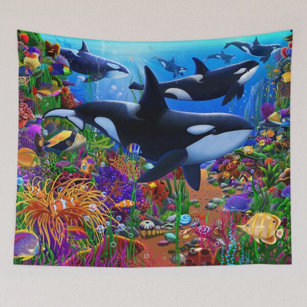 Item preview, Amazing Ocean Orca's designed and sold by GeraldNewtonArt.