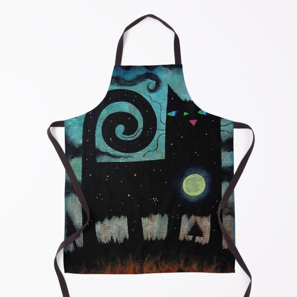 Item preview, Cat Under the Moon by David King dk_2025sept17b designed and sold by ArtistDavidKing.