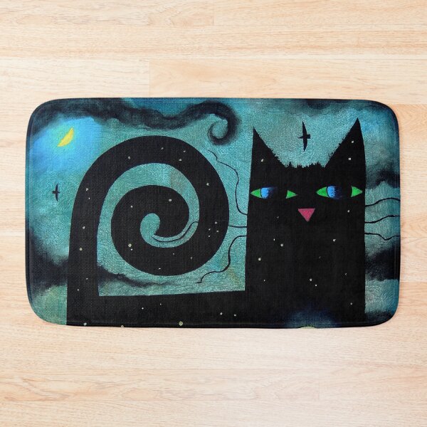 Artikelvorschau, Katze unter dem Mond von David King dk_2025sept17b entworfen und verkauft von ArtistDavidKing.