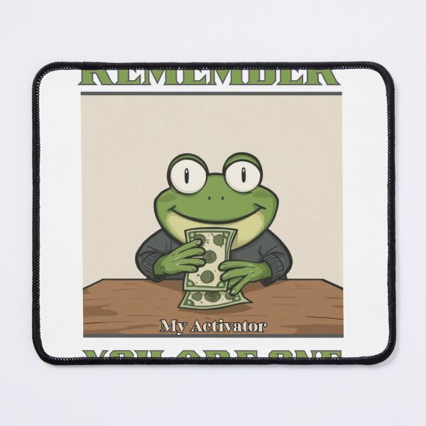 Item preview, Funny Motivational Frog Meme – Money Activator designed and sold by Memetrending.