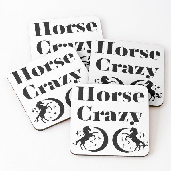 Item preview, Horse Crazy Sticker and Gifts - Equine, Equestrian designed and sold by Ishtar Park Equine Shop.