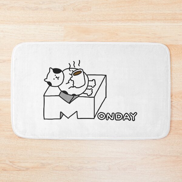 Item preview, a cat on Monday designed and sold by superbaechoo.