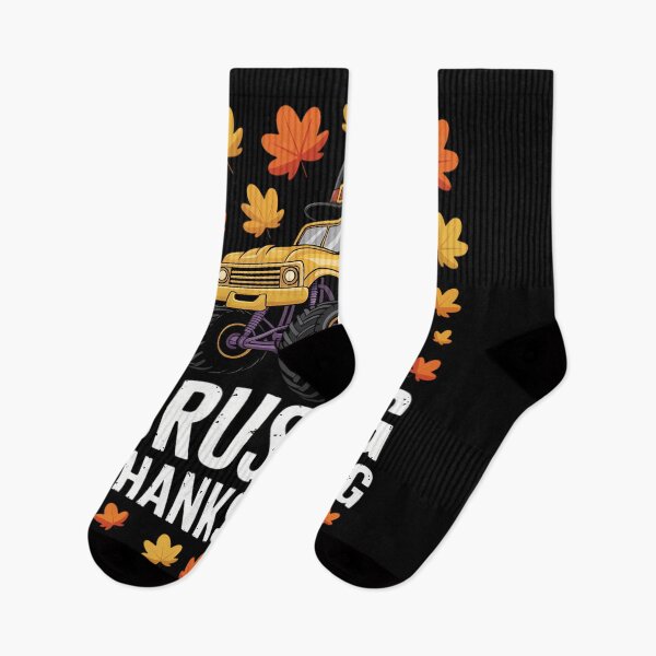 Item preview, Crushing Thanksgiving Monster Truck Fall designed and sold by WalshDrawnLaugh.