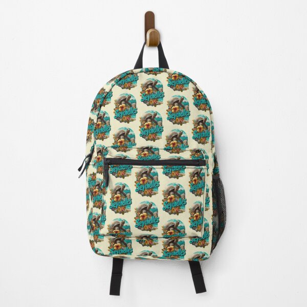 Item preview, Seychelles design – giant tortoise, tropical flowers & island motif designed and sold by Meiersbeste.