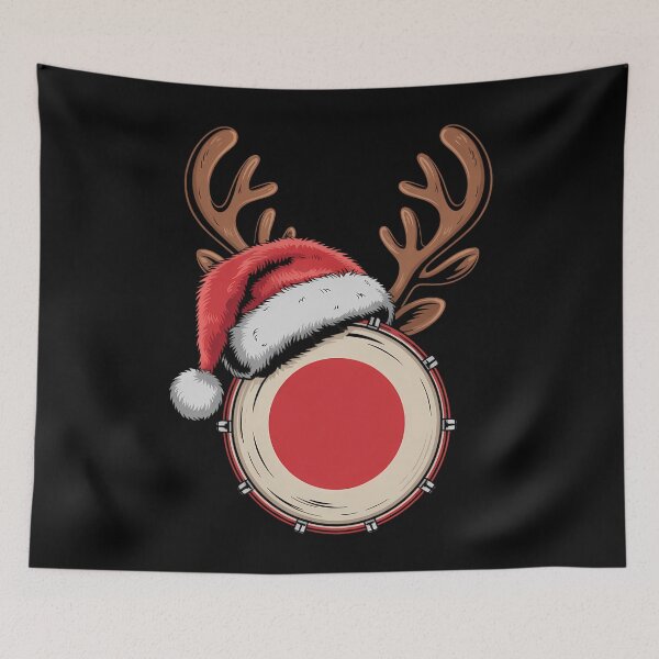 Item preview, Drums Christmas Music Instrument Band Drummer Rock Xmas designed and sold by WalshDrawnLaugh.