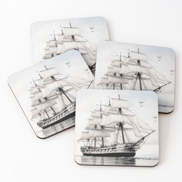 Item preview, 1779 USS Constitution Old Ironsides Illustration designed and sold by ShadeScapeArt.