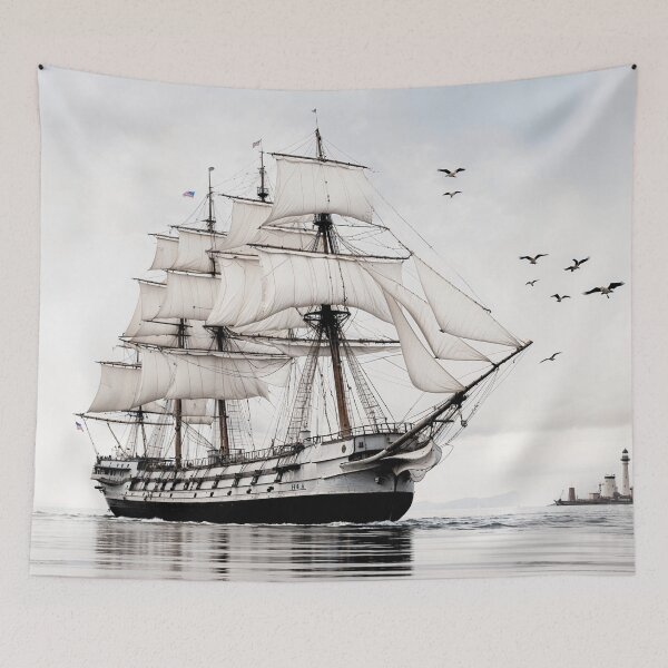 Item preview, 1779 USS Constitution Old Ironsides Illustration designed and sold by ShadeScapeArt.