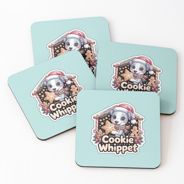 Item preview, Christmas Whippet Cookie Dog – Cute Christmas Dog Sticker designed and sold by Nuist25.