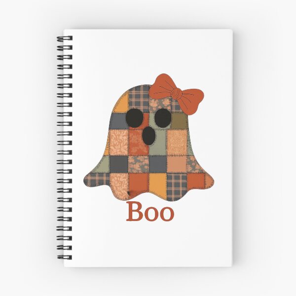 Item preview, Whimsical Patchwork Ghost With Boo Text Halloween designed and sold by RuweisVibes.