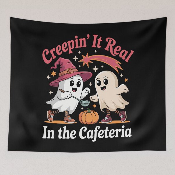 Item preview, Fall Halloween Cafeteria Pumpkin designed and sold by WalshDrawnLaugh.