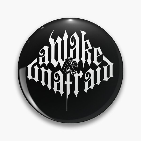 Item preview, Awake & Unafraid – Emo Gothic Typography designed and sold by DAFIN.