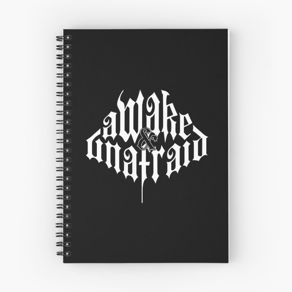 Item preview, Awake & Unafraid – Emo Gothic Typography designed and sold by DAFIN.
