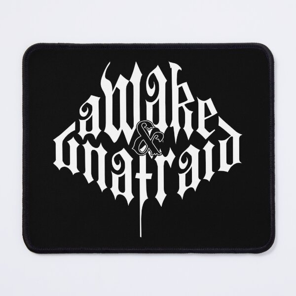 Item preview, Awake & Unafraid – Emo Gothic Typography designed and sold by DAFIN.