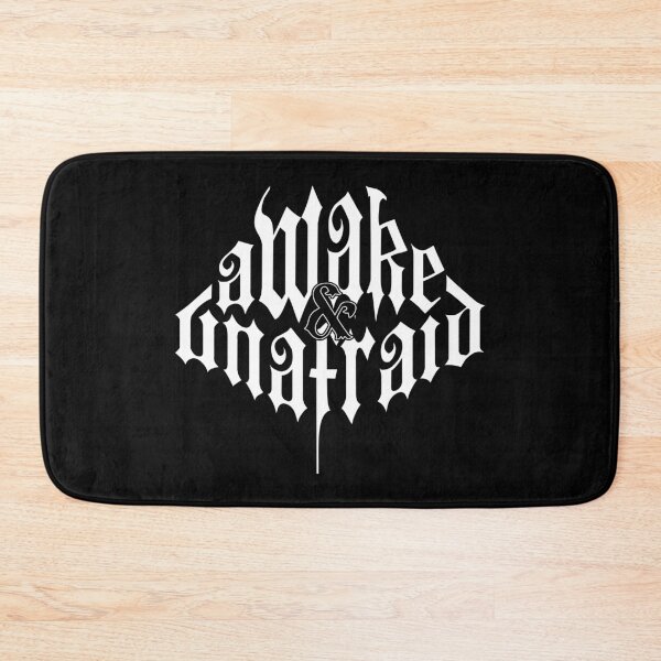 Item preview, Awake & Unafraid – Emo Gothic Typography designed and sold by DAFIN.