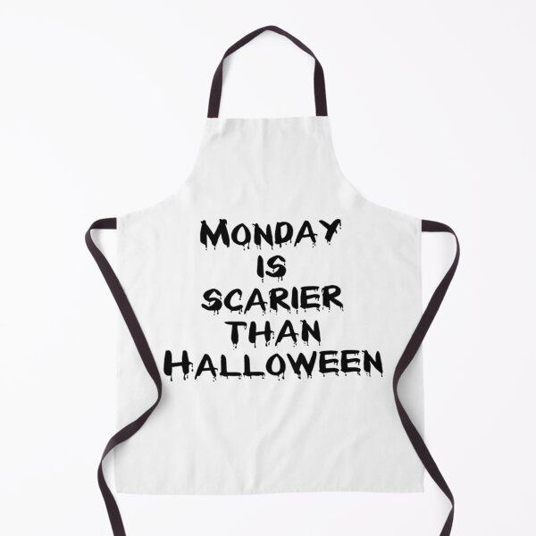Item preview, Monday is scarier than Halloween | El lunes da más miedo que Halloween | A segunda-feira assusta mais que o Halloween designed and sold by LenaBlueDesigns.