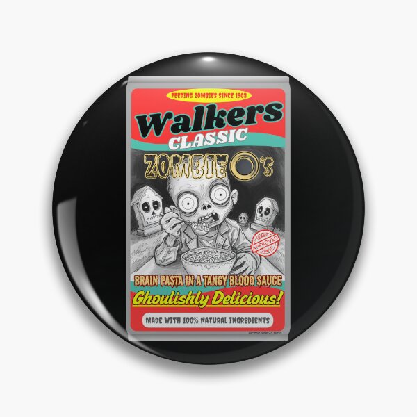 Item preview, Funny Horror | Walkers Classic Zombie O's Feeding Zombies Since 1968 Brain Pasta Blood Sauce Ghoulishly Delicious designed and sold by theflandonian.