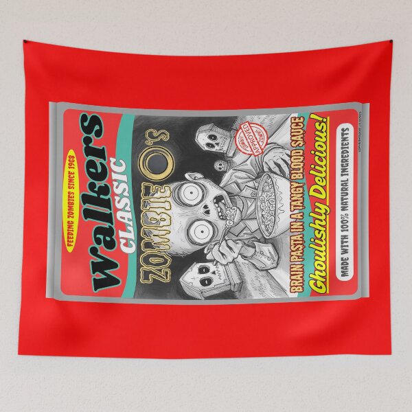 Item preview, Funny Horror | Walkers Classic Zombie O's Feeding Zombies Since 1968 Brain Pasta Blood Sauce Ghoulishly Delicious designed and sold by theflandonian.