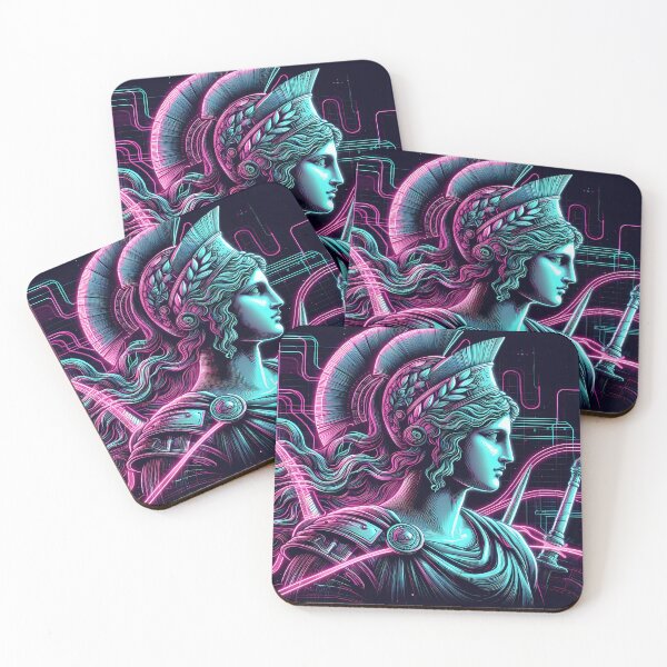 Item preview, 074 - Cyberpunk Greek Athena designed and sold by GoLayout.