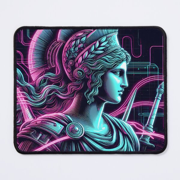 Item preview, 074 - Cyberpunk Greek Athena designed and sold by GoLayout.