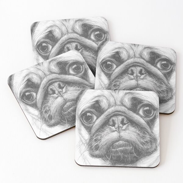 Item preview, Pug Pencil Sketch designed and sold by Leon Woods Pencil Art.