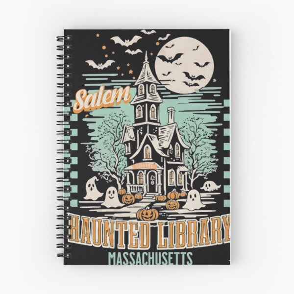 Item preview, Salem Haunted Library Shirt – Vintage Halloween Massachusetts Tee designed and sold by Zeraels.