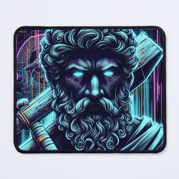 Item preview, 077 - Cyberpunk Greek Hephaestus designed and sold by GoLayout.