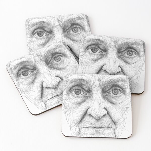 Item preview, Elderly Woman designed and sold by Leon Woods Pencil Art.