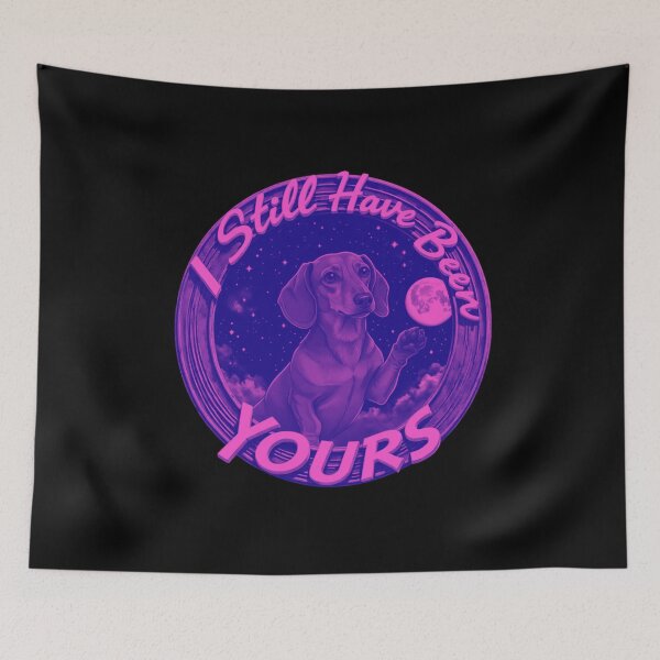 Item preview, Dachshund Under Moonlight With Loving Quote designed and sold by e-camelleone.