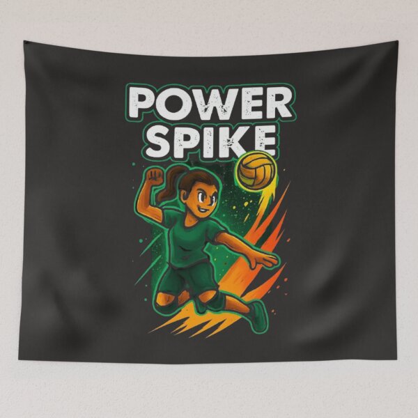Item preview, Power Spike – Graffiti Volleyball Attack Art** designed and sold by CityShop247.