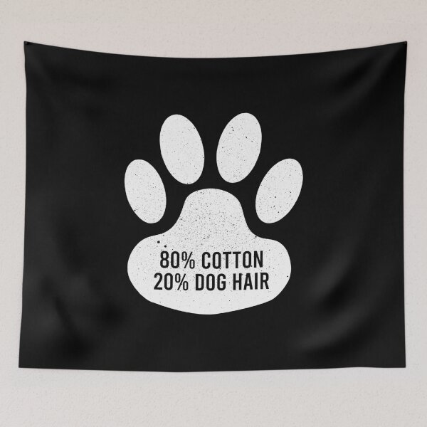 Item preview, 80% Cotton 20% Dog Hair - Funny Dog lover Quote designed and sold by xhearalisa.