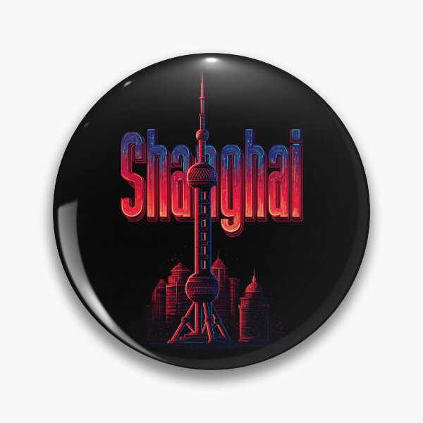 Item preview, Shanghai Design – Oriental Pearl Tower & Skyline Illustration designed and sold by Meiersbeste.