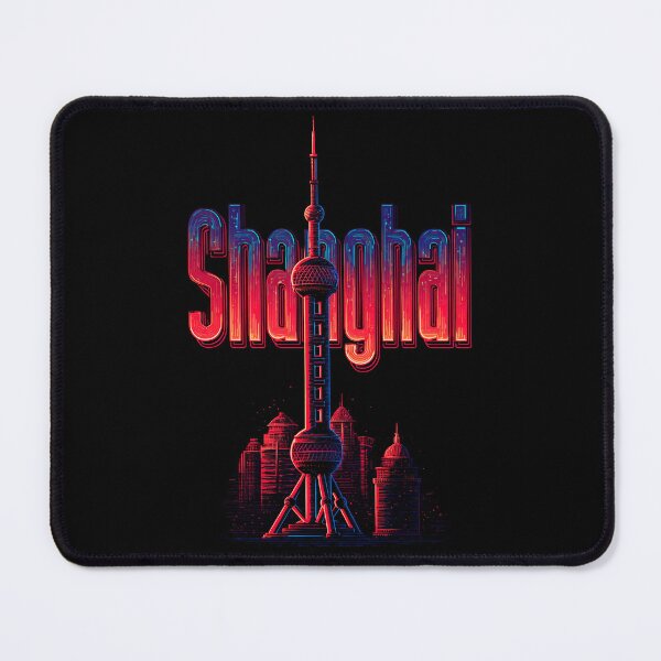 Item preview, Shanghai Design – Oriental Pearl Tower & Skyline Illustration designed and sold by Meiersbeste.