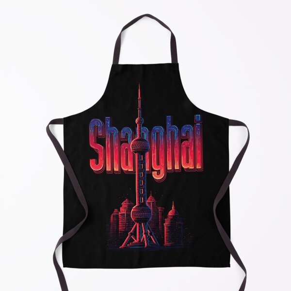 Item preview, Shanghai Design – Oriental Pearl Tower & Skyline Illustration designed and sold by Meiersbeste.