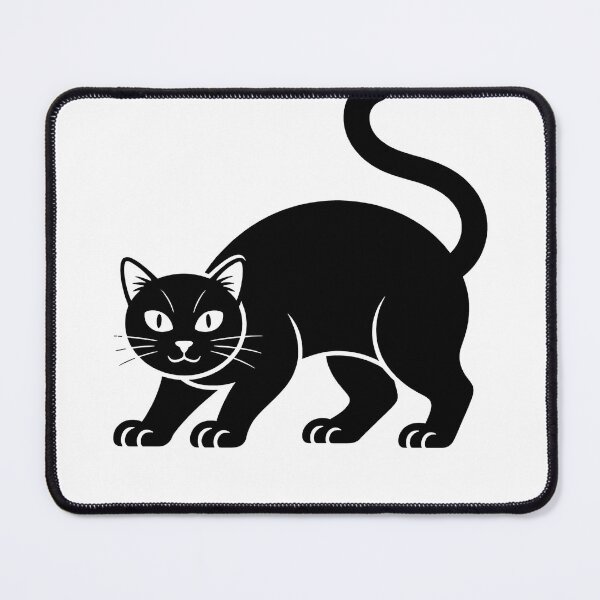 Item preview, Minimal Black Cat Silhouette designed and sold by sandrahofer-art.
