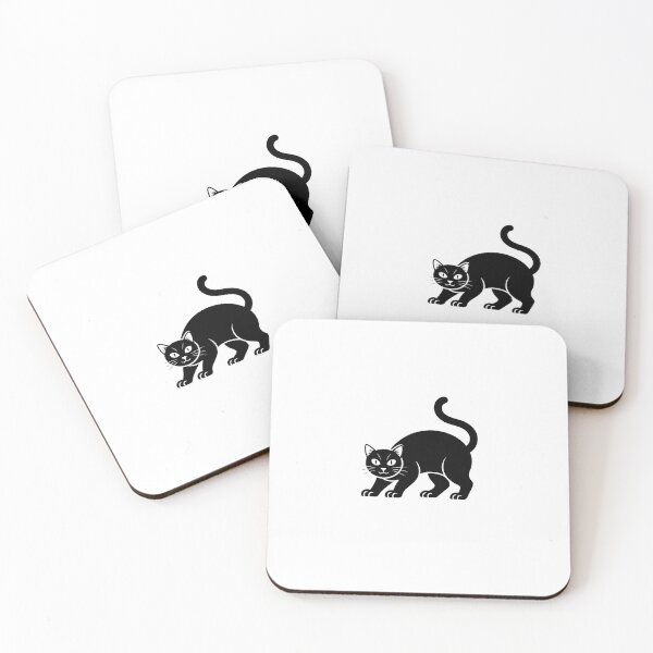 Item preview, Minimal Black Cat Silhouette designed and sold by sandrahofer-art.