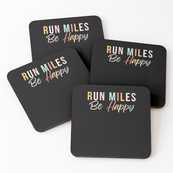 Item preview, Run miles be happy cute runner running phrase designed and sold by snowry.