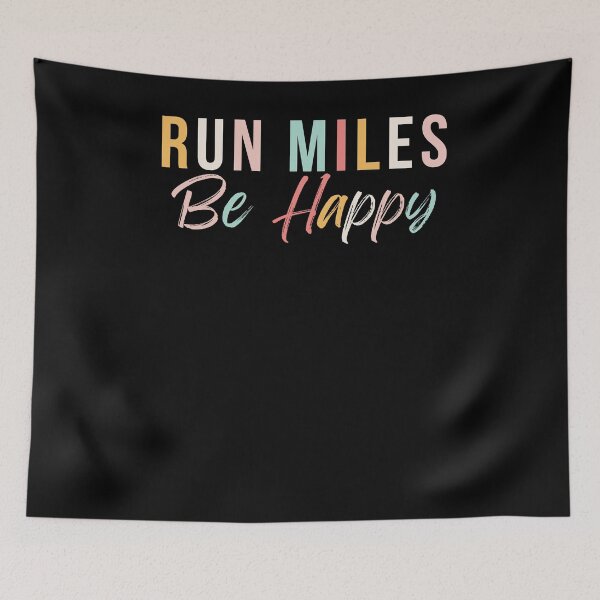 Item preview, Run miles be happy cute runner running phrase designed and sold by snowry.