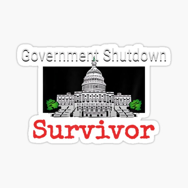 Item preview, Government Shutdown Survivor Funny Capitol Building designed and sold by EnricNacar.