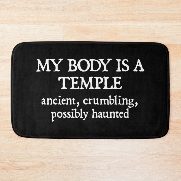 Item preview, My Body is a Temple, Ancient, Crumbling, Possibly Haunted designed and sold by xhearalisa.