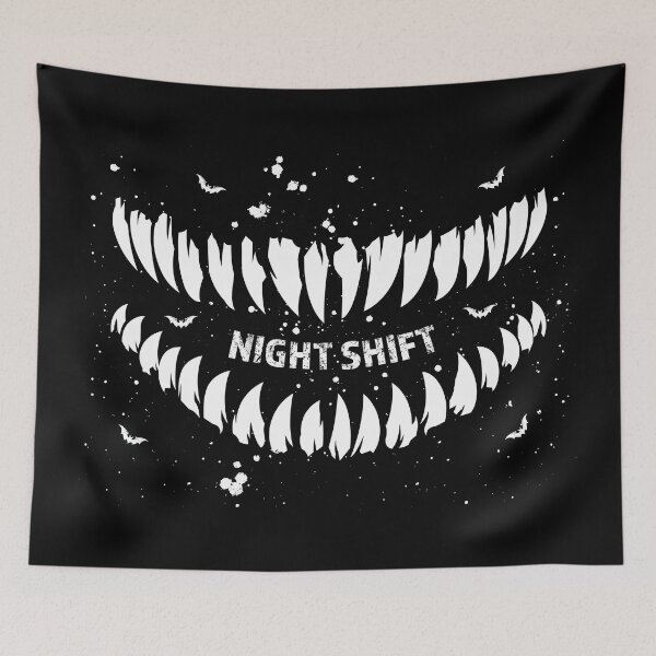 Item preview, Night Shift Bite - Vampire Teeth Print designed and sold by cabana.space.