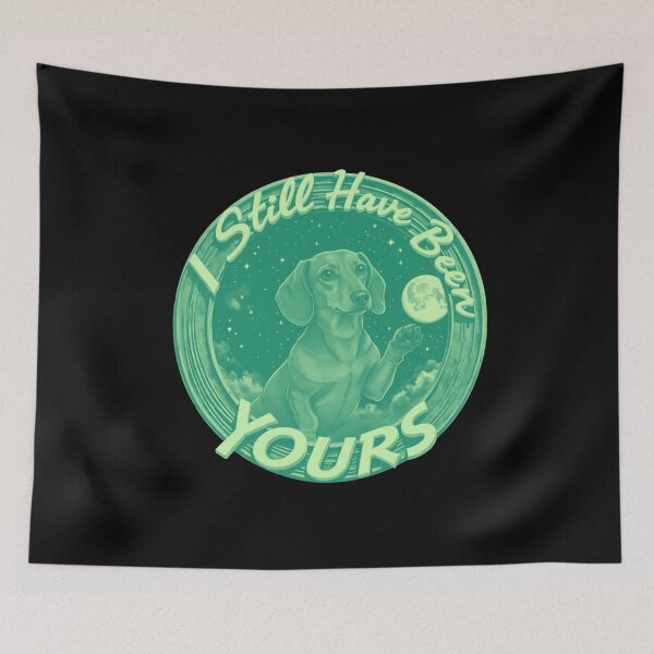 Item preview, Dachshund Under Moonlight With Loving Quote designed and sold by e-camelleone.