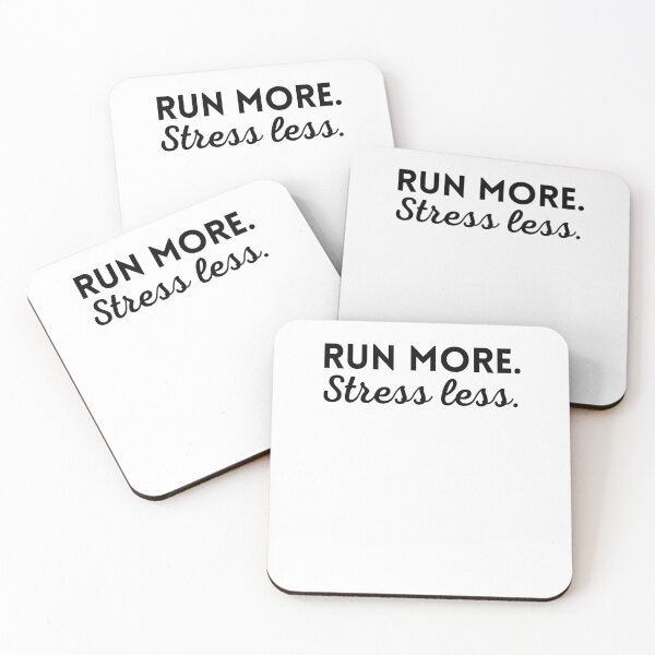 Item preview, Run more. Stress less. runner running lover inspirational designed and sold by snowry.