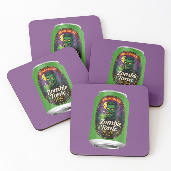 Item preview, Zombie Tonic Can – Brain Freeze Halloween Drink Design designed and sold by artecomm.