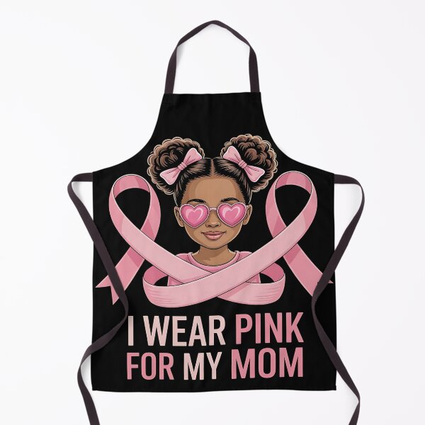 Item preview, I Wear Pink for My Mom Breast Cancer Afro Girls Toddlers designed and sold by BLZART.