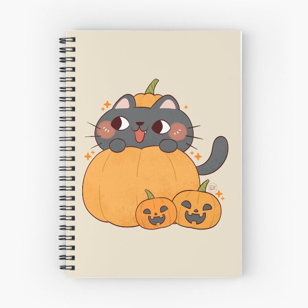 Item preview, Cute Black Cat with a Pumpkin Costume  designed and sold by NasDoodleArt.