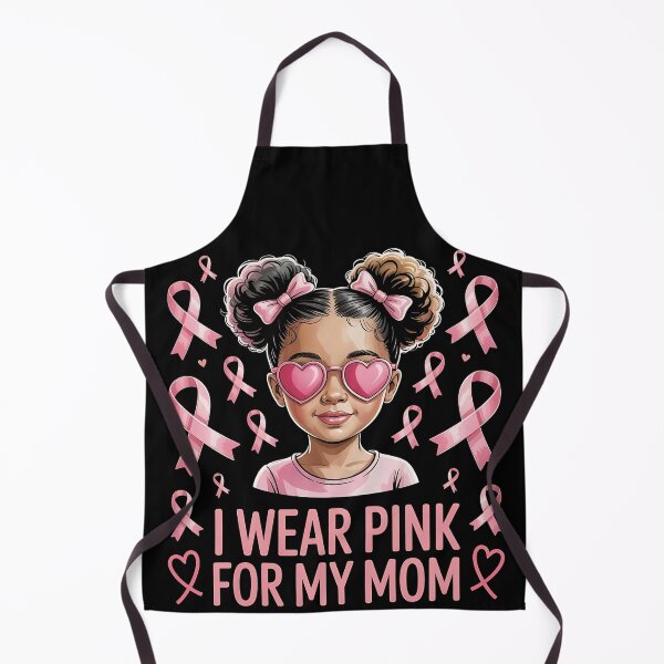 Item preview, I Wear Pink for My Mom Breast Cancer Afro Girls Toddlers designed and sold by BLZART.